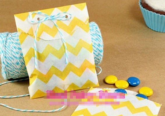 33 Дизайн Middy Bitty Flat Paper Craft Bags Gift Sags Сумки для вечеринки бумага для бумаги Chevron Creat Craft Paper Sagn