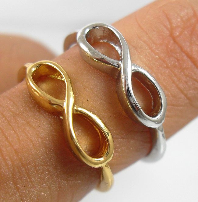 50x Gold/Silver Mix One direction rings infinity rings Wholesale Fashoin Jewelry 