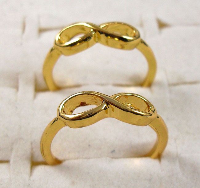 50x Goldsilver Mix One Direction Rings Infinity Anéis inteiros jóias fashoin lotes1627995