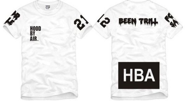 

Бесплатная доставка Китайский Размер S - XXXL летняя футболка HBA футболка Hood By Air HBA X B
