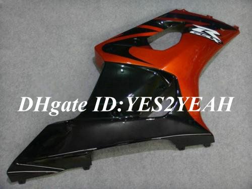 Injektionsfeuding Bodywork för 2003 2004 Suzuki GSXR1000 GSX R1000 K3 03 04 GSXR 1000 R1000 Orange Svart Fairing Body Kit LK75
