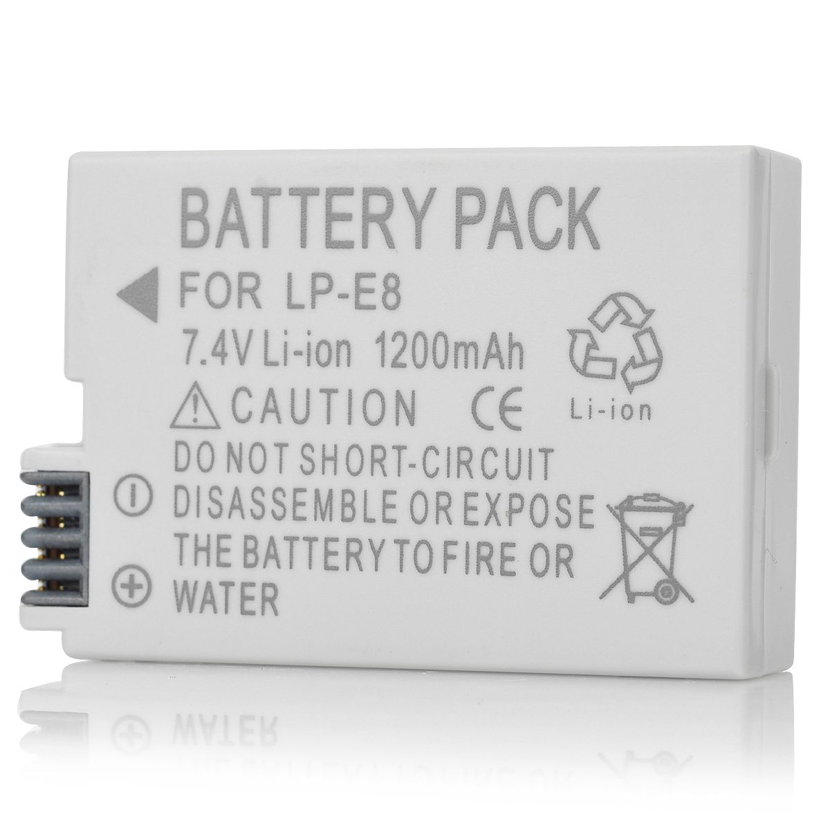 Canon LP E8 Compatible 7.4V 1200mAh Battery Pack For Canon 550D From