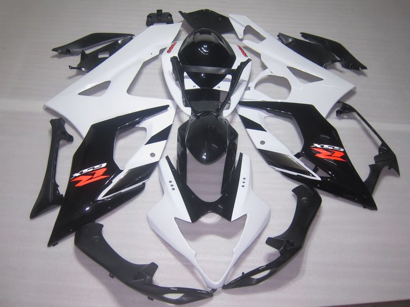 7 Geschenken + Seat Cowl White Black Fairing Kit voor Suzuki 2005 2006 GSX-R1000 K5 GSXR1000 GSXR 1000 05 06 FACEERS Kits + Windscherm