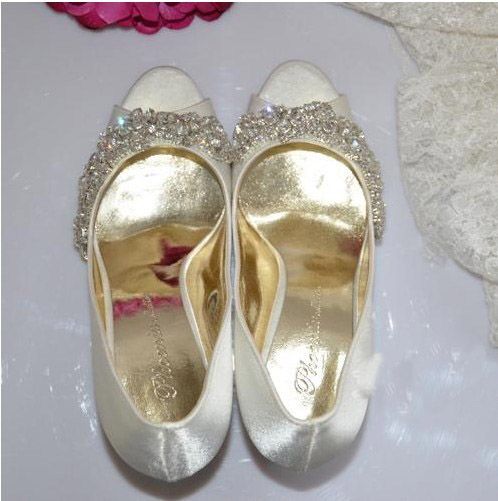 Womens Satin Rhinestone Peep Toes Platform Pumps Wedding Evening Party High Heels Sandals Shoes Lady Formal Dress Shoes 