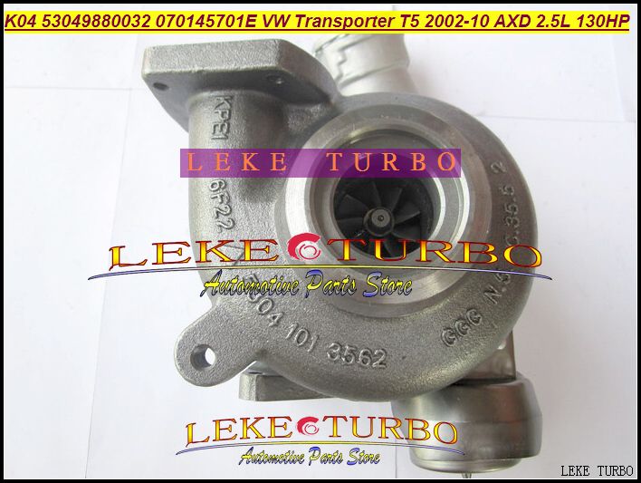 K04 VTG 53049700032 53049880032 Turbo for Volkswagen T5 Transporter AXD 2.5L TDI 130HP turbocharger