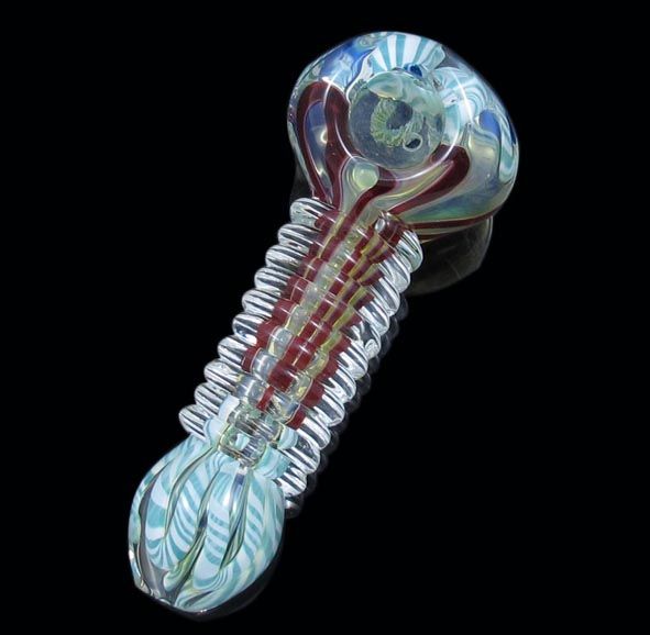 

GP39 hand blown glass art ware water percolator different color smoking color pipe Length: 12cm