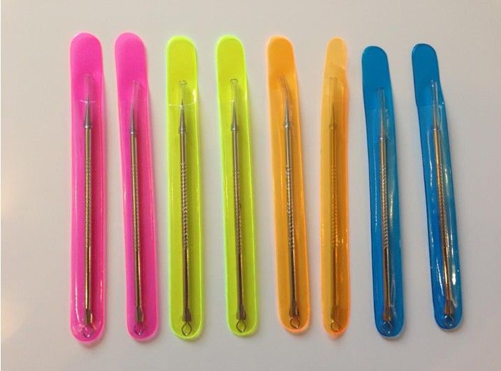 

Stainless Steel Blackhead Removal Comedone Extractor Pimple cleaner Facial Comedo Removal Tools Blackhead Acne Facial Cleanser