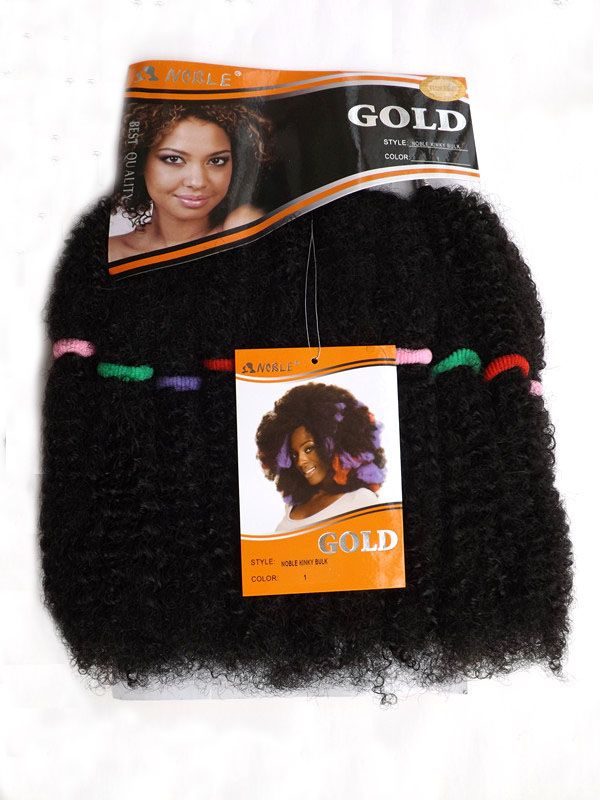 Noble Gold 100 Kanekalon Synthetic Afro Kinky Curly Hair