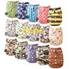 Wholeen -miljöskydd Baby Tygblöjor Diaper Återanvändbar 10 av 10 st blöjor täcker 20 st. Inserts6339648