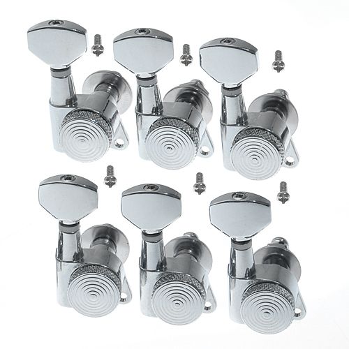 6r chrome Guitar Tuning Pegs tuner Machine Heads with Lock Schaller Style en Stock4929378