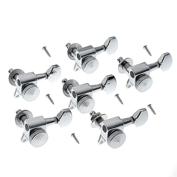 

6 PCS Chrome Guitar Tuning Pegs Tuner Machine Heads with Lock Schaller Style In Stock