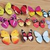 Symulacja w stylu 4 cm Pinki motyla Śliczne magnesy lodówki motyli spersonalizowane prezenty 100pcs/działka fm018