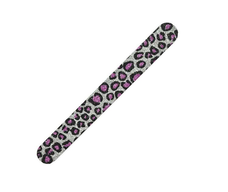 1000X Best Nail Files Debra Lynn Glitter Animal Print Nail file buffer 180/180 