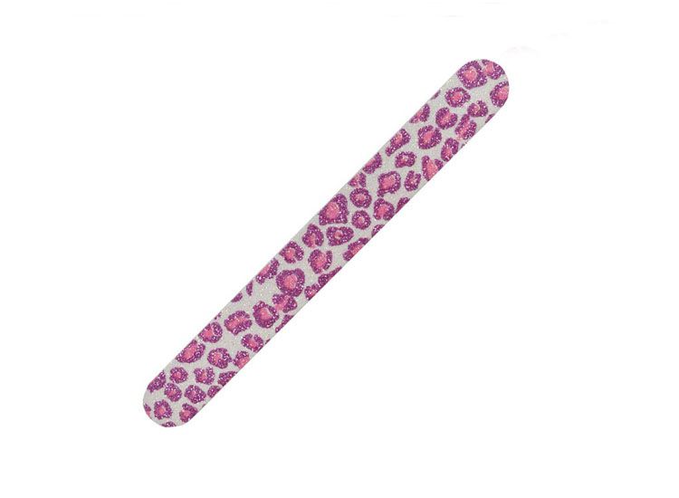 1000X Best Nail Files Debra Lynn Glitter Animal Print Nail file buffer 180/180 