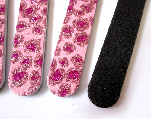 Nagelfiler Debra Lynn Glitter Animal Print Nail File Buffer 180/180