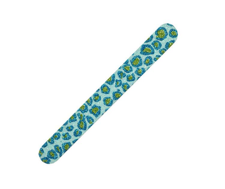 1000X Best Nail Files Debra Lynn Glitter Animal Print Nail file buffer 180/180 