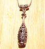 Bouteille Vintage Silver creusage Fleurs tibétain collier pendentif boucle d'oreille Bijoux Femmes Ensembles élégant 1, affecte