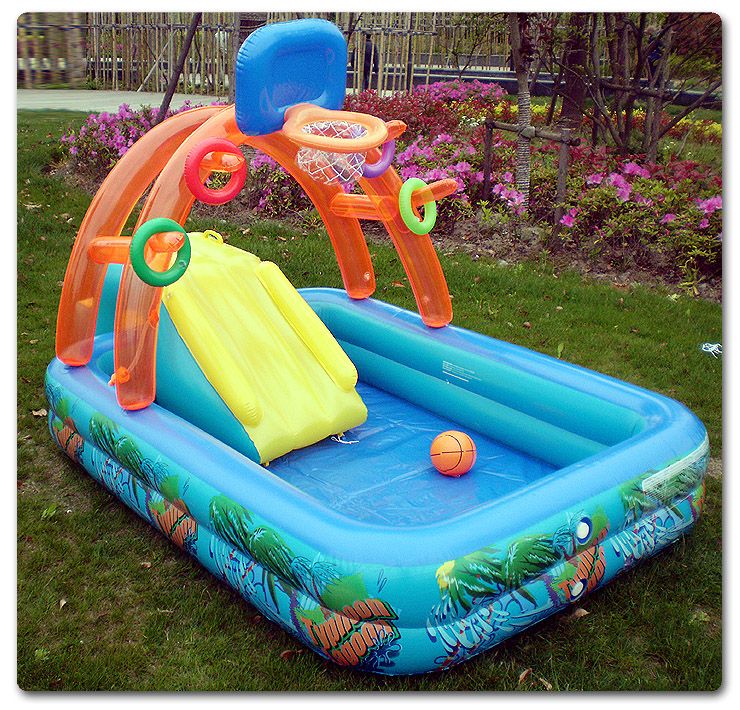 basketball inflatable pool