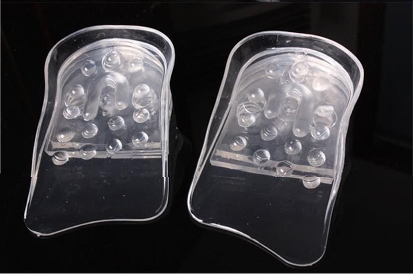 Frete Grátis Unisex sílica gel Ajustável Aumentar Aumento de Altura Palmilhas Elevadores Inserções Maior Calcanhar Sapatos Almofadas 5 Camadas Mais Alto