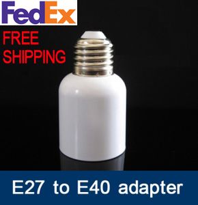 Wholesale e40 lamp holder resale online - Fedex E40 to E27 converter E27 to E40 Adapter Converter E27 to E40 adaptor led light lamp holder adapter E27 E40