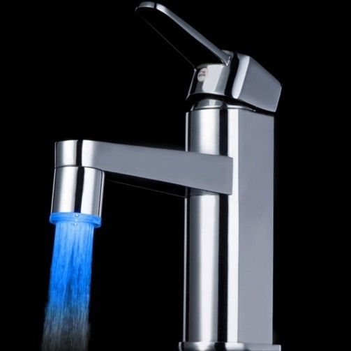 Brak akumulatora Automatyczne czujnik temperatury 3 Kolor RGB Glow Prysznic LED Light Water Faucet Tap