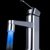 Brak akumulatora Automatyczne czujnik temperatury 3 Kolor RGB Glow Prysznic LED Light Water Faucet Tap