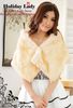 Beautiful Bead Faux Fur 5 Colors Free size Wedding Bridal Wrap Shawl Retail Free Shipping Party Accessory Fur Wrap Shawl