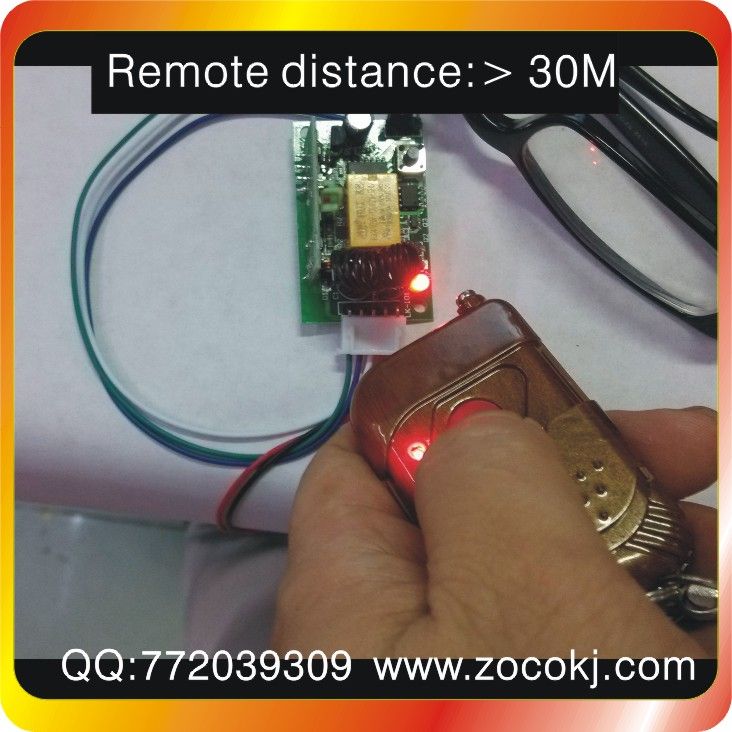 production of high quality DC12V Wireless Remote Control Switch / distance / penetration / a remote control receiver board