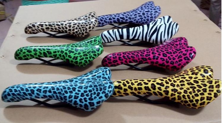leopard bike seat