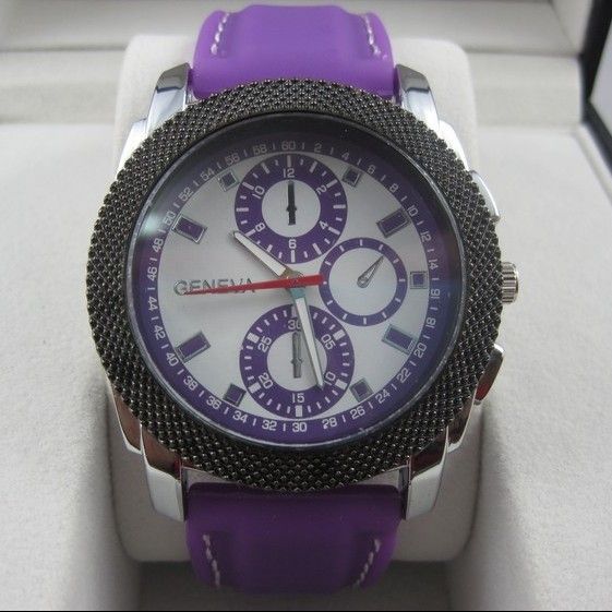 SG Post Or HK Post Geneva New Style Fashion Sports Jelly Watch Unisex Dials Display Silicone Strap