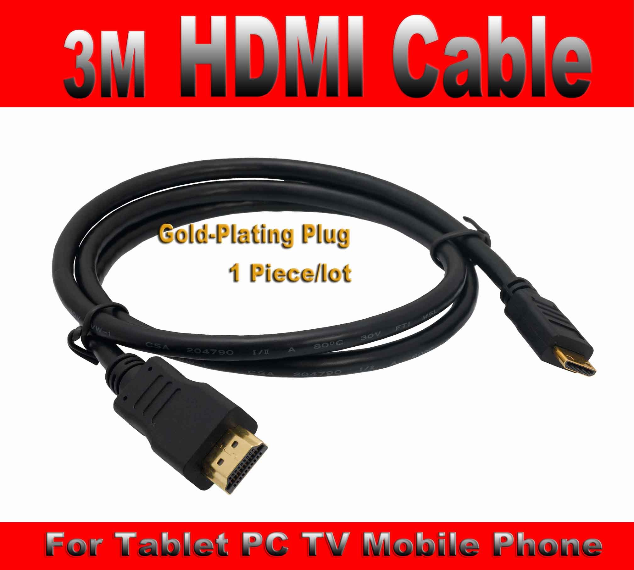 3m HDMI Cable Thicker HDMI To HDMI Male High Speed Cable For DVR HDTV