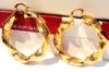 Heavy Big Twisted 14K Yellow Gold Womens Hoop Earrings FREE SHIPPING 100% real gold, not solid not money.