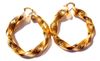 Heavy Big Twisted 14K Yellow Gold Womens Hoop Earrings FREE SHIPPING 100% real gold, not solid not money.