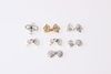 Nail Art Supplies 50pcs / Lot Stor Storlek Nail Tips Dangle Smycken Konst Dekoration 3D Nail Bows Dekoration Metal