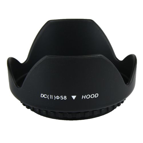 58mm Flower/Petal Lens Hood For Nikon Canon Sigma Tamron Sony Minolta