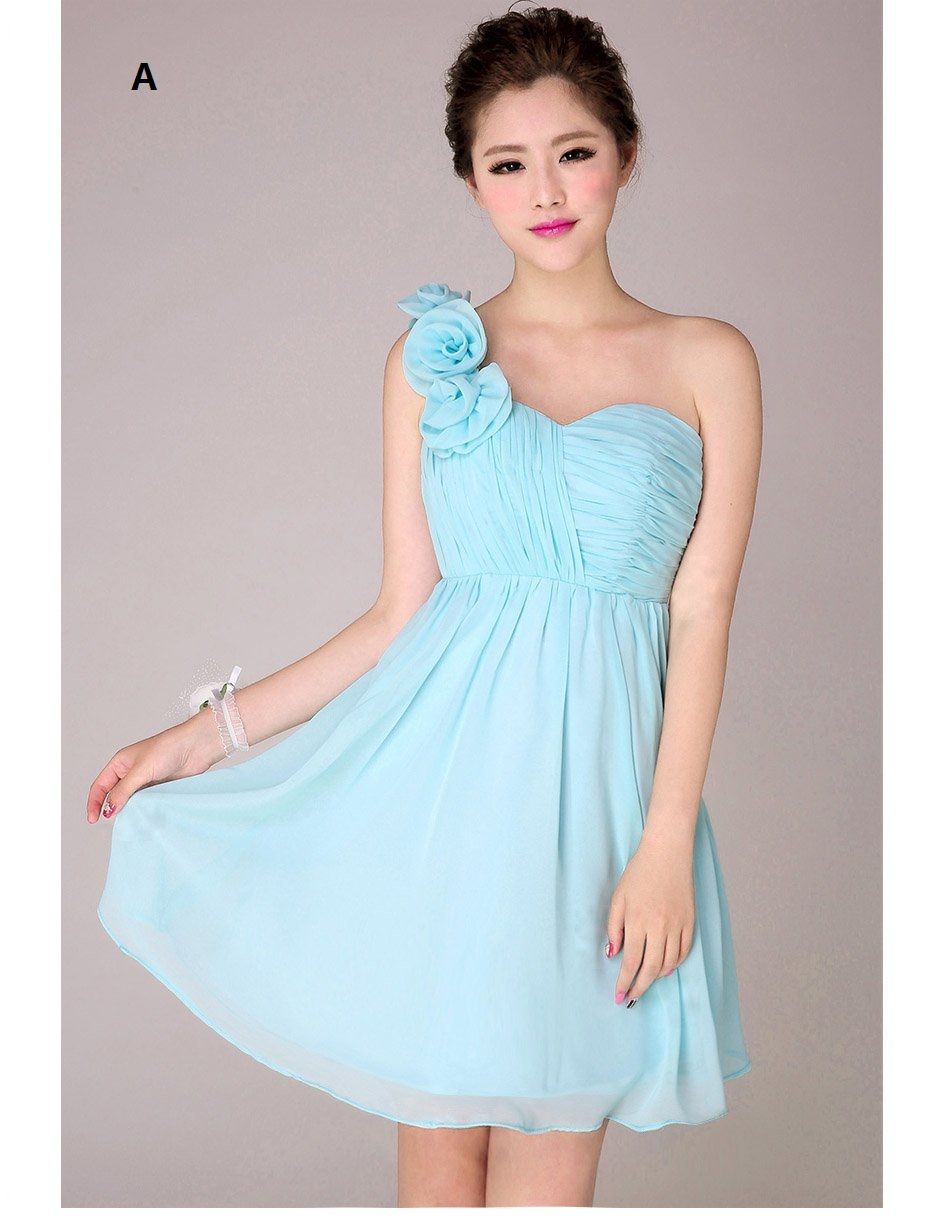 New Beach Wedding Bridesmaid Dresses Mixed Styles Short Knee Length