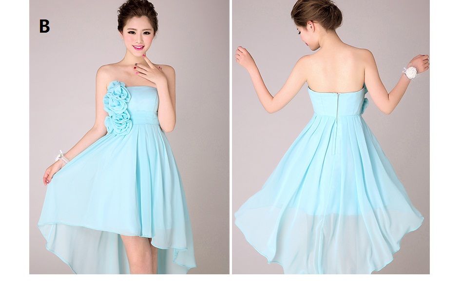 New Beach Wedding Bridesmaid Dresses Mixed Styles Short Knee Length