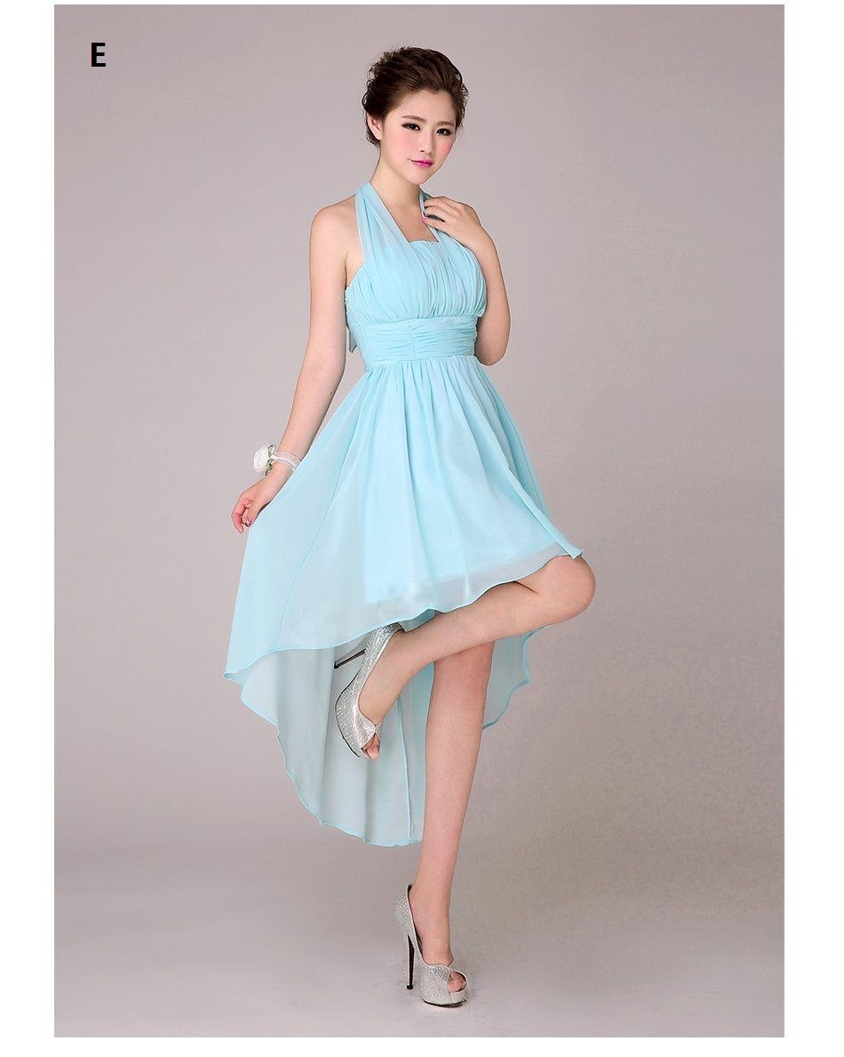 New Beach Wedding Bridesmaid Dresses Mixed Styles Short Knee Length ...