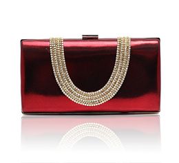 burgundy clutch bags