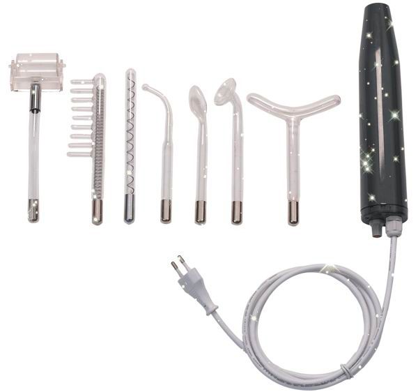 7 Glass Electrodes High Frequency Skin Care Oil Acne Control Violet