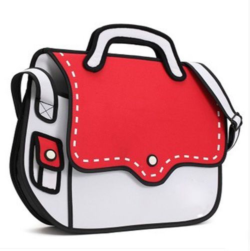 2013 High Quality Women And Men 2d Shoulder Bag 3d Cartoon Handbag ...