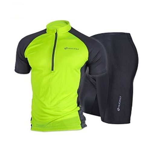 New Green Summer Comfortable Outdoor Cycling Bike Jersey + shorts Bicycle M - XXL