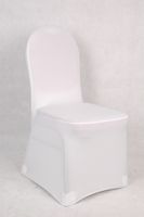 Ücretsiz kargo beyaz spandex likra sandalye kapak düğün için ziyafet sandalye örtüsü