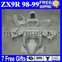 Wholesale 7gifts NEW For KAWASAKI ZX9R ZX R Pearl White R MK ZX R NEW ALL White Free Custom Bodywork Fairing