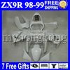 7gifts 100%NEW For KAWASAKI ZX9R 98-99 ZX-9R Pearl White 9 R 98 99 MK#1609 ZX 9R 1998 1999 NEW ALL White Free Custom Bodywork Fairing