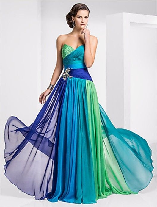 Acquistare Different ! Multicolor Cuciture Guaina / Colum Sweetheart  Pavimento Lunghezza Abito Da Sera Prom Dress Abiti Da Sposa Di Cristallo  Economico | Consegna Veloce E Qualità | It.Dhgate
