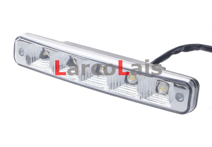 2x5 LED High Power 10W 12V DRL Vit bil Auto Head Lights Dayime Running Light Fog Light Lamp8755790
