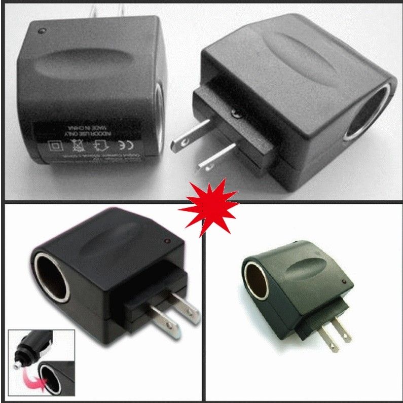 12V Household Car Charger Cigar Cigarette Lighter 110V 220V AC To 12V DC EU/US Car Power Adapter