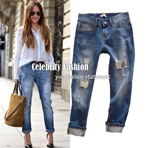 relaxed fit boyfriend jeans