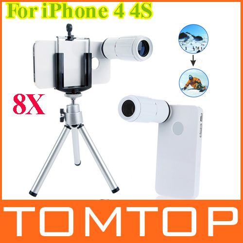 8X Zoom Optical Lens Phone Telescope Camera Lens Magnifier With Tripod
